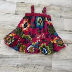 Old Navy Baby Girl Floral Dress 3-6 Months Lightweight Tropical Beach Ready